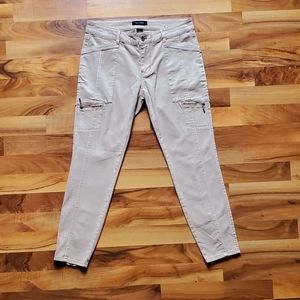 WHBM Skinny Crop Pants Light Tan Size 4